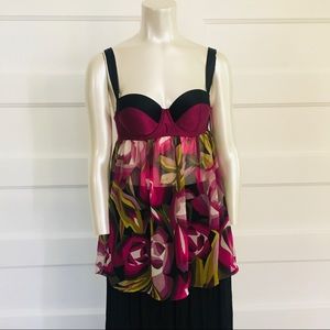 Missoni for Target floral babydoll cami top S NWOT